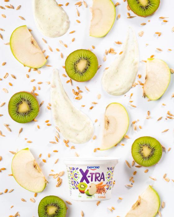 ingrédients X-tra yaourt pomme et kiwi